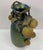 1900s Clément Massier Art Nouveau Pottery Vase With Iridescent Apple Design 14"h X 8"w For Sale - Image 4 of 16