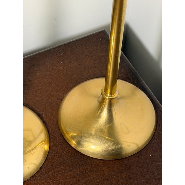 Anthropologie Ida Peacock Brass 2 Towel Freestanding Hand Towel Holders For Sale In Chicago - Image 6 of 7