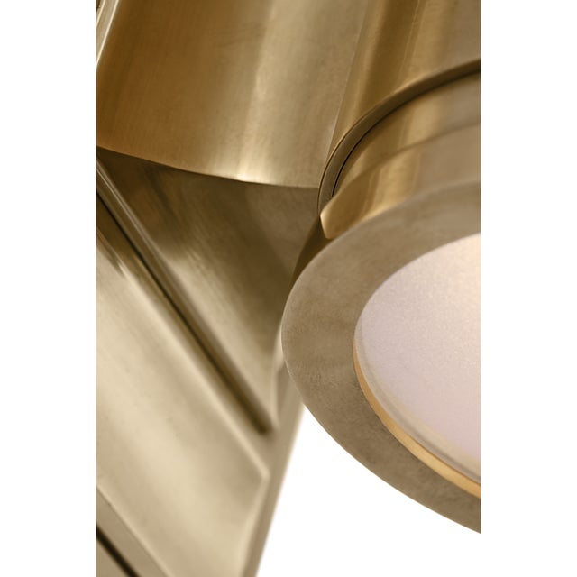 Chapman & Myers for Visual Comfort Signature Provo 5" Canister Light in Antique-Burnished Brass For Sale - Image 9 of 12
