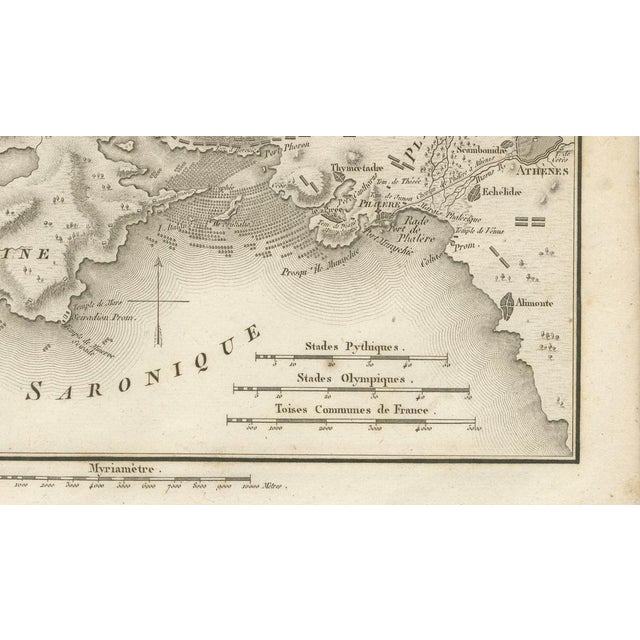 Antique Battle Map of Salamis from Ambroise Tardieu, 1821 For Sale - Image 4 of 9