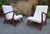 Lounge Chairs with Dark Wood Frame and Yellow Bouclé Fabric, 2000s, Set of 2 For Sale - Image 6 of 6