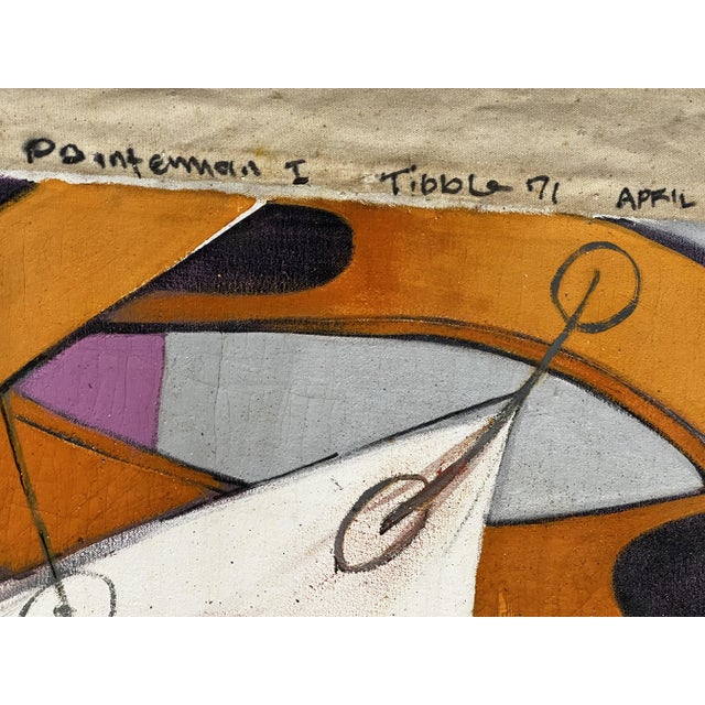 Donald Tibble, Composition, 1971, Oil on Canvas For Sale - Image 3 of 4