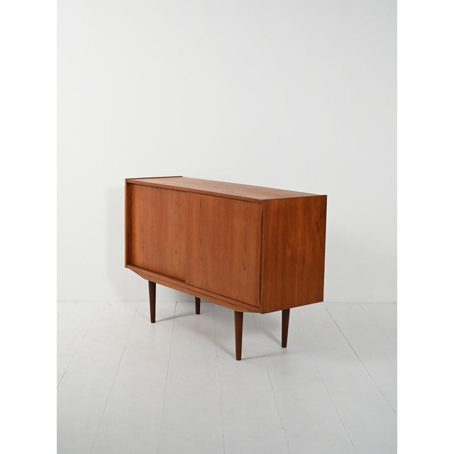 Wood Small Vintage Scandinavian Sideboard, 1950s For Sale - Image 7 of 11
