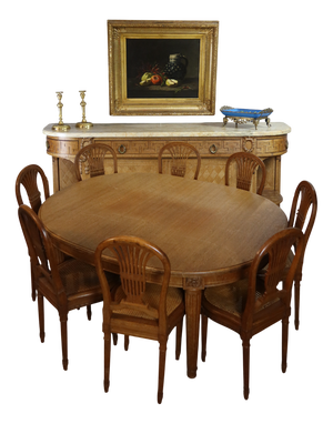 Vintage Dining Room Set, 1930s, Set of 14