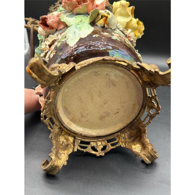 19th C French Barbitone Vase 17” H For Sale - Image 15 of 17
