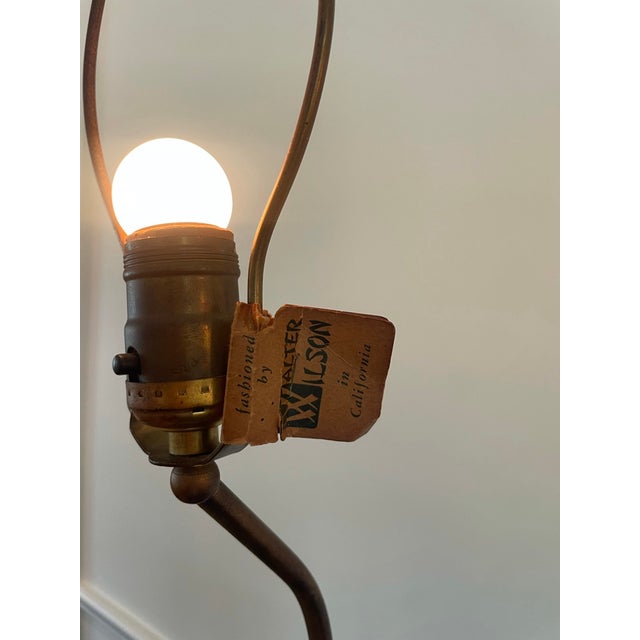 Set of 2 Vintage Chinoiserie Figural Lamps by Walter Wilson "The Queen & the Groom" For Sale In Los Angeles - Image 6 of 10