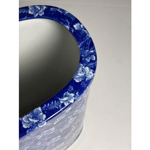 Vintage Blue Umbrella Stand For Sale - Image 6 of 12