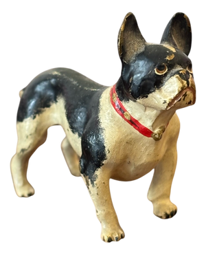 Viennese Bronze Animal Figure French Bulldog from F. X. Bergmann, 1890s