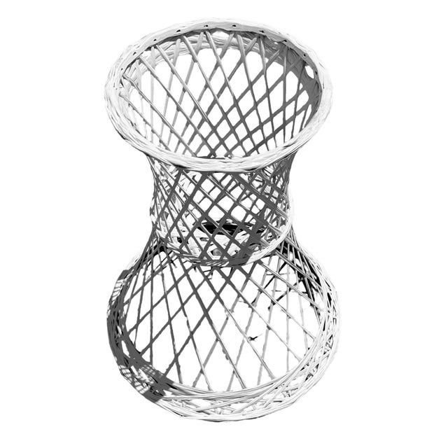Mid 20th Century Mid-Century 30" Tall Spun Fiberglass Hourglass Plant Stand by Russell Wood For Sale - Image 5 of 5