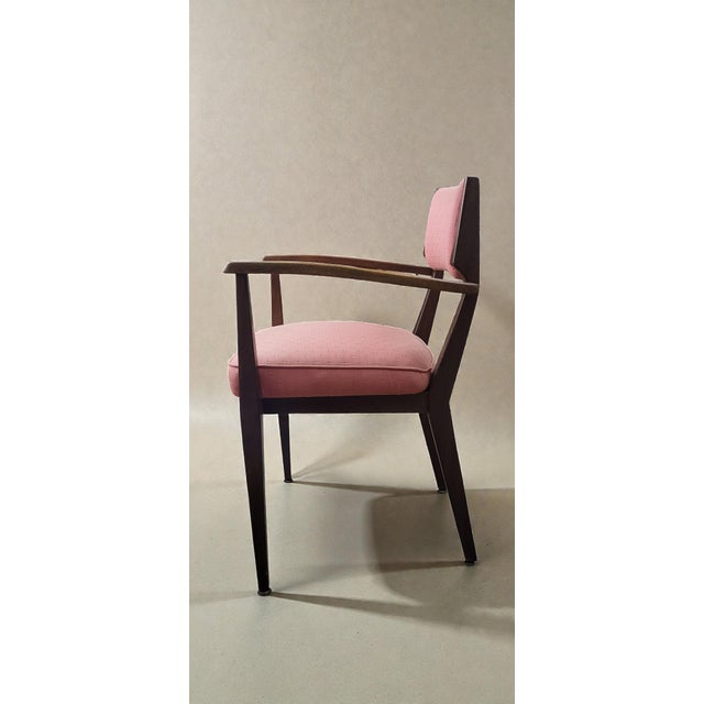 1950s Upholstered Rosewood Armchair, 1950s For Sale - Image 5 of 10