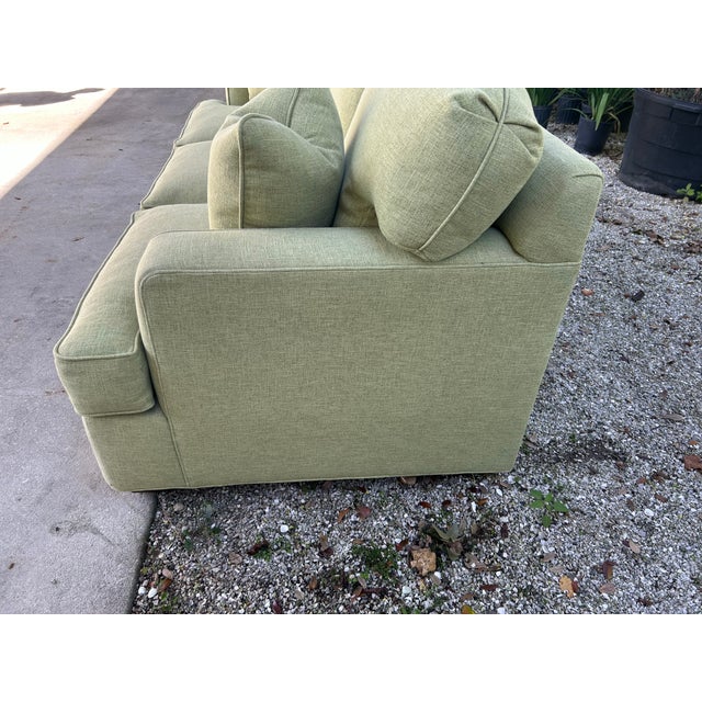Refreshing as a tasty margarita, this classic sofa with a lime twist will invigorate any room. Upholstery is backed linen...