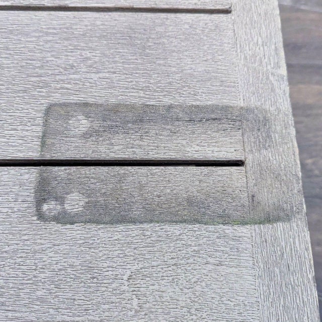 Restoration Hardware Maya Weathered Teak Modern Outdoor Coffee Table For Sale - Image 11 of 11