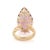 Amethyst Cocktail Ring Size 7, 18.2ct Pear Cut in 14k Gold by VRJewels For Sale In New York - Image 6 of 16