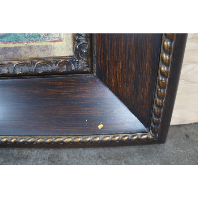 Johannes Baptista Vrients Old World Map Double Hemisphere Canvas Print Framed For Sale - Image 12 of 12