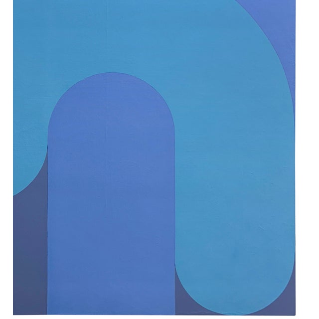 Periwinkle by Emily Bartolone, 2024 Acrylic on panel, 20 x 16 inches "Stemming from my infatuation with the formal...