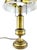 Vintage Traditional Brass Library Table Lamp With Pierced Gallery Shade For Sale - Image 4 of 10