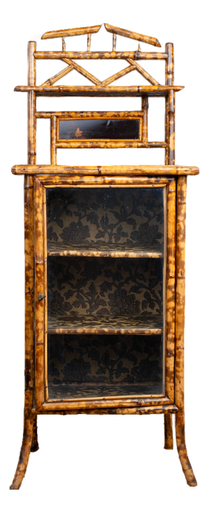 19th Century Bamboo Display Cabinet