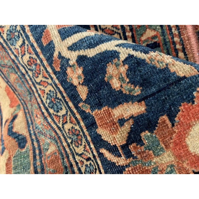 Textile Pasargad DC Rust Persian Antique Farahan Rug For Sale - Image 7 of 8