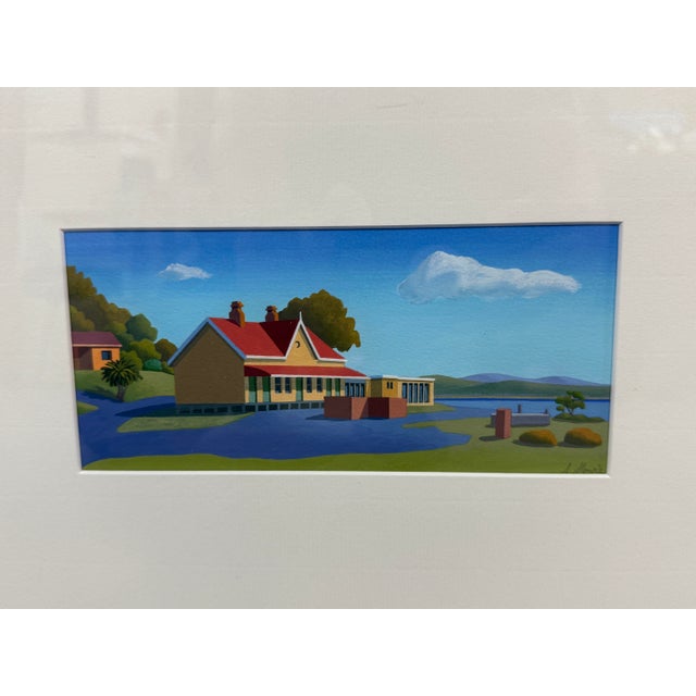 Steve Howie Signed Tasmania, Australia Architectural Artworks, Set of 3 For Sale - Image 4 of 12