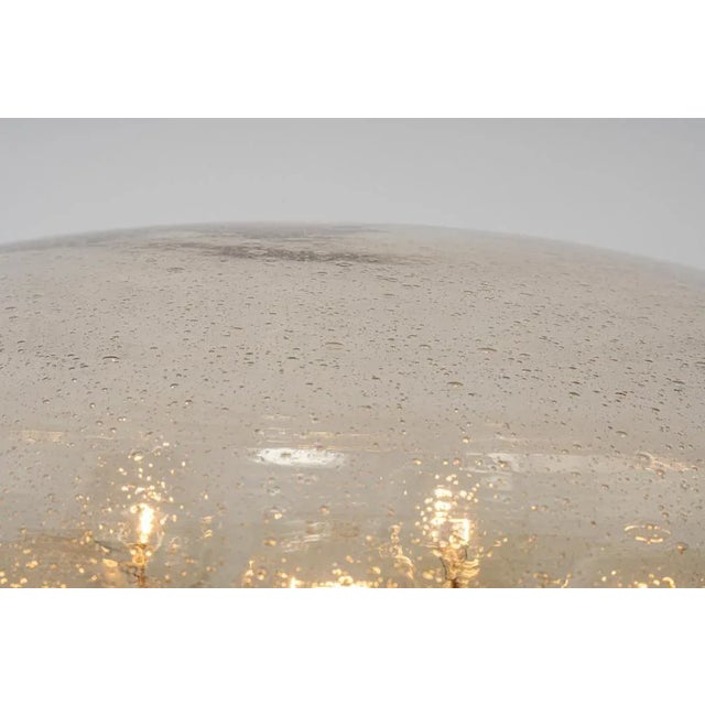 Large Smoked Glass Flush Mount by Limburg, Germany, 1960s For Sale - Image 6 of 11