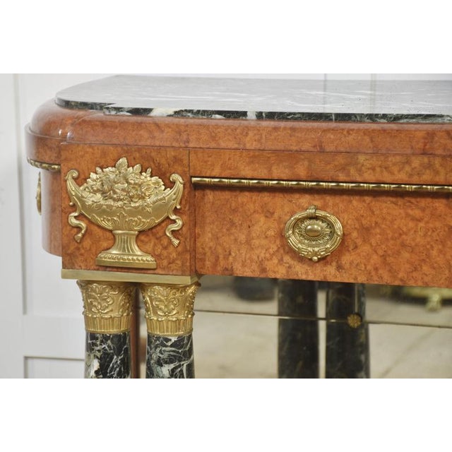 Louis XV Marble Topped Console Table, 1890s For Sale - Image 3 of 14