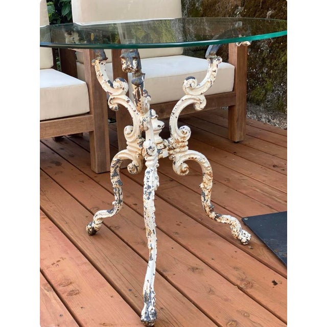 This beautiful cast iron table can be used in the garden or indoors. The measurements are for the base only. I include the...