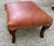 Rare Antique Victorian Carved Oak & Leather Throne Armchair With Matching Ottoman For Sale - Image 4 of 12