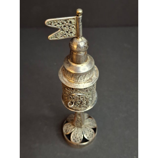 Antique Imperial 84 Silver Besamim Spice Tower Fabergé Kf Judaica 134g For Sale - Image 11 of 16