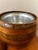 1960s 1960s Mid-Century Modern Solid Walnut Apple Ice Bucket With Silverplate Claw Tongs For Sale - Image 5 of 13