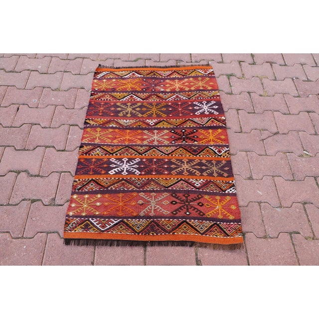 1970s Antique Anatolian Nomadic Rug For Sale - Image 9 of 9