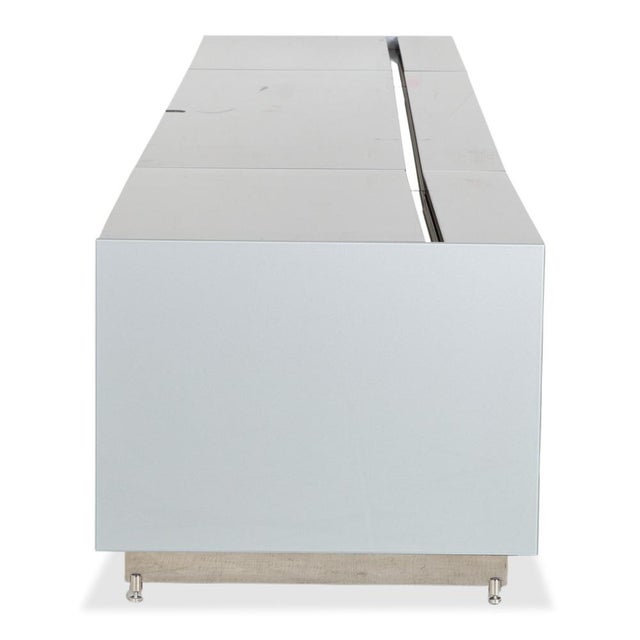 Cocoon Sideboard with Glass Top and Mirror from Spectral For Sale - Image 12 of 16
