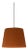 Terracotta Sísísí Cónicas Gt3 Pendant Lamp by Santa & Cole For Sale