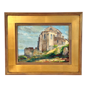 1950s French Impressionist Landscape Oil Painting