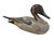 Vintage 20th century hand-carved and hand-painted solid wood Old Pintail duck decoy. This substantial piece measures 17"...