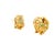 1980s Italian 18k Gold Emerald and Diamond Openwork Heart Earrings, Pair For Sale - Image 4 of 12