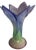 Glass Vintage Art Glass Six Petal Vase For Sale - Image 7 of 11