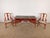 Antique Baker 1950s French Red Chinoiserie Leather Top Writing Desk & Arm Chairs For Sale - Image 13 of 16