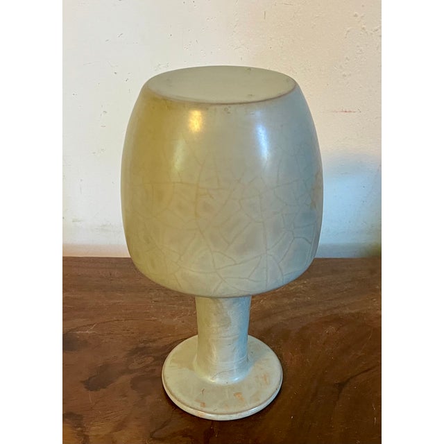 Chinese Celadon Crackle Glaze Mallet Shape Vase - Early 20th Century in the Style of Song Dynasty Imperial Ceramics For Sale - Image 10 of 14