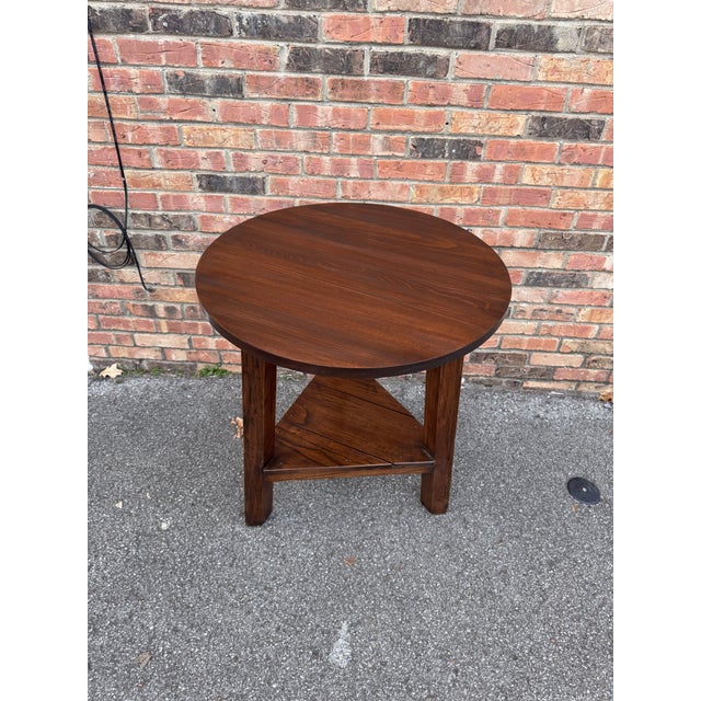 This is an adorable little English cricket table! It has such amazing patina the height makes it a perfect piece beside a...