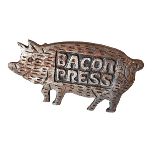 Vintage Primitive Bacon Pig Press Kitchen Tool
