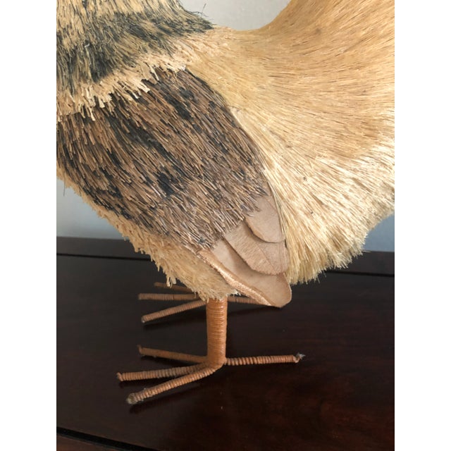 Vintage Straw Chicken Figurine For Sale - Image 4 of 8