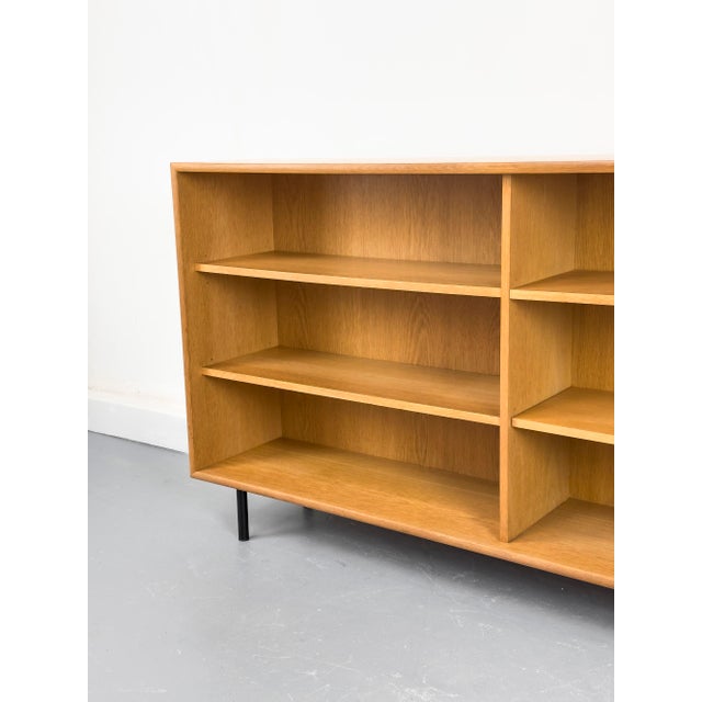 Mid-Century Modern Vintage Oak Bookcase from WK Möbel, 1970s For Sale - Image 3 of 18