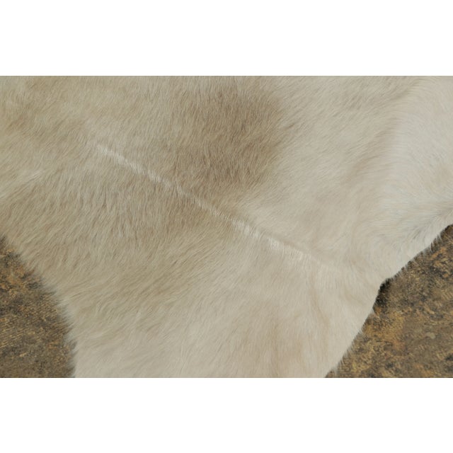Contemporary Rug & Kilim’s Contemporary Cowhide Rug in Soft Beige & Brown Tones For Sale - Image 3 of 9