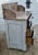 Wood Antique Walnut Washstand Commode Pink Marble Top Gray Cottage Distressed 1880s For Sale - Image 7 of 12