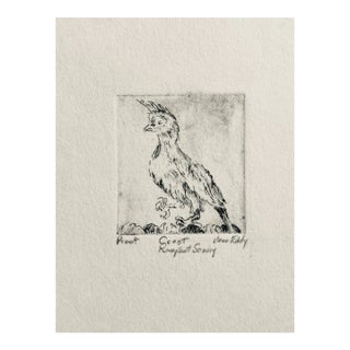 Jane Eddy Rampant Sonny Miniature Etching From Crest Series For Sale