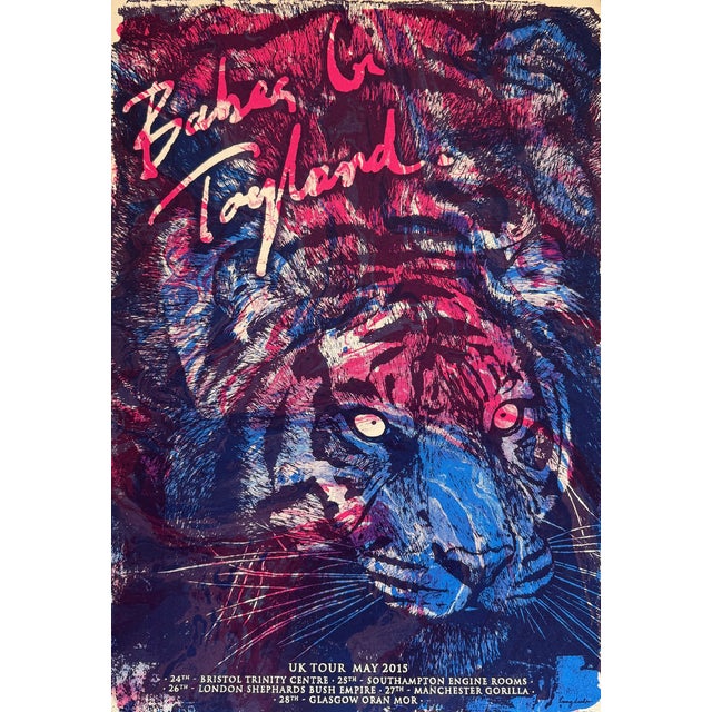 2020s Tommy Davidson-Hawley , Babes in Toyland ,Signed, Hand Pulled 3 Colour Screenprint, Printed in Uk For Sale - Image 5 of 10