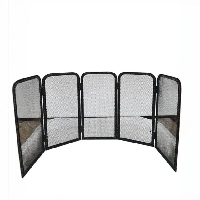 Folding Brass Fireplace Screen, 1950s-1960s For Sale - Image 10 of 13