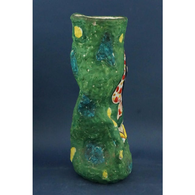 Ceramic Ceramic Vase with Portrait of Woman from Pisapia, Italy, 1920s For Sale - Image 7 of 18