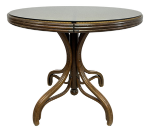 Dining Table with Glass Top from Thonet, 1940s