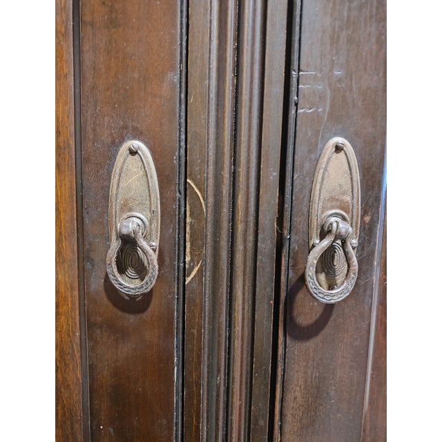 Late 1800s Victorian Etched Glass Hutch For Sale - Image 15 of 16